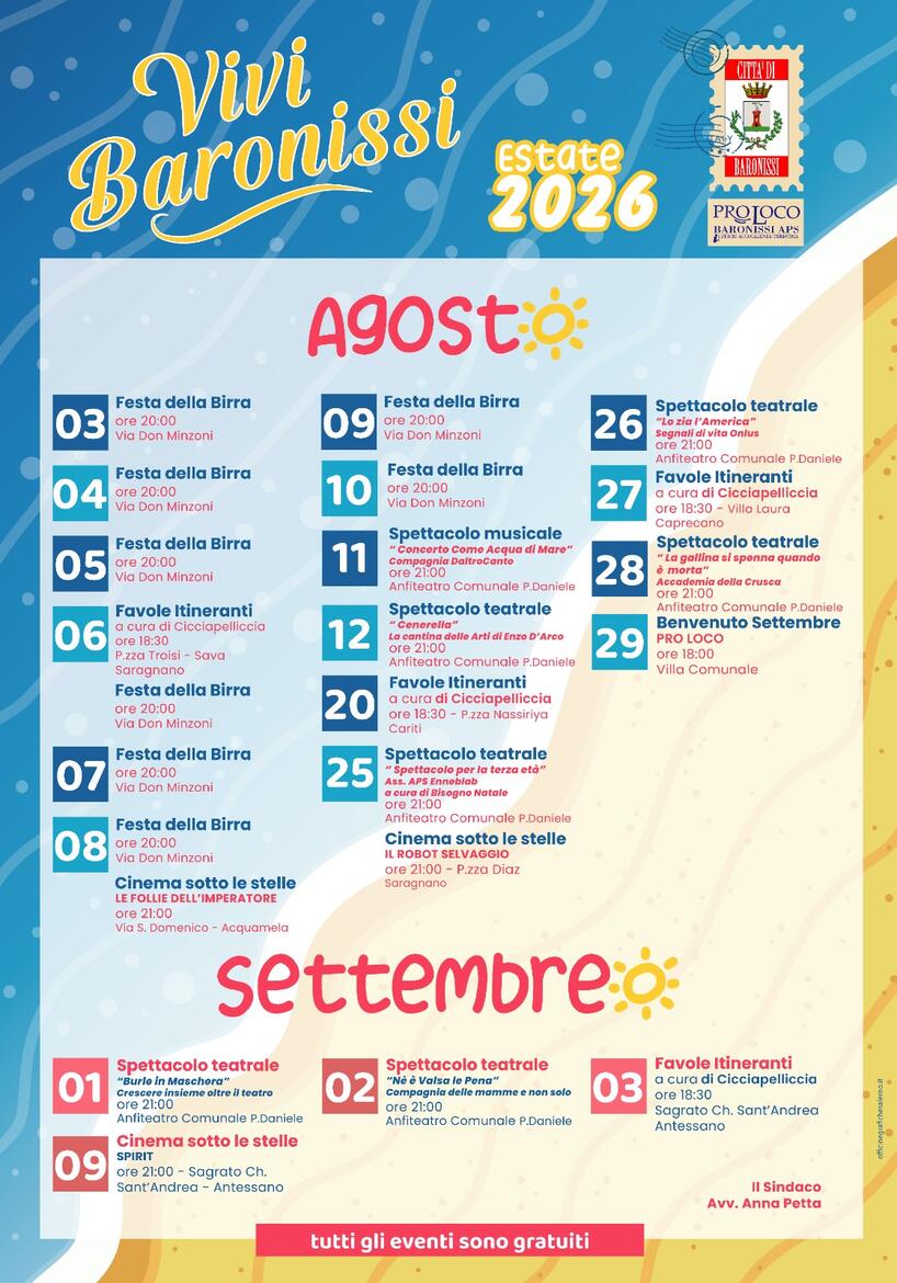 Immagine: agosto calendario