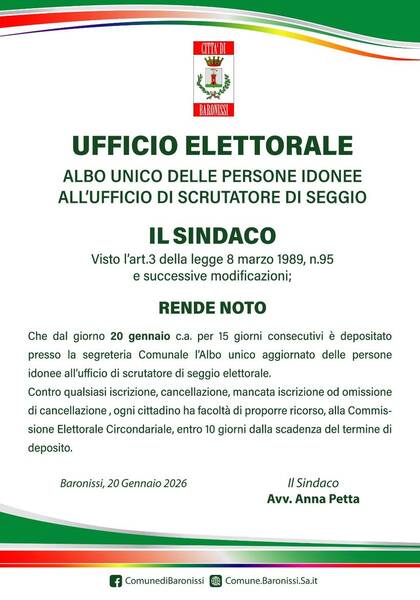 Immagine: albo scrutatori