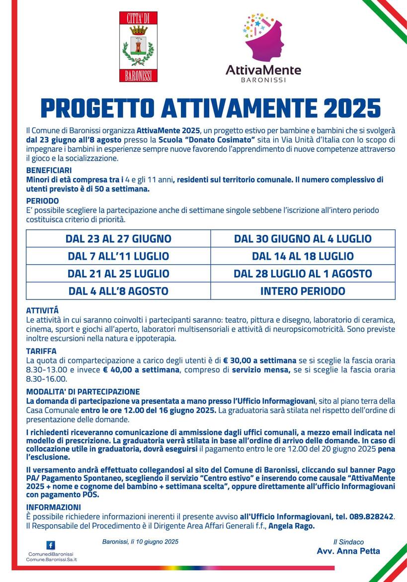 Immagine: AttivaMente Baronissi