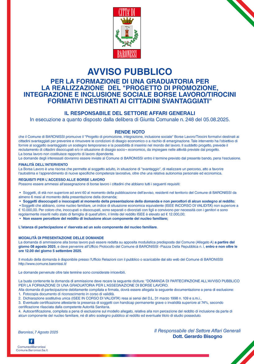 Immagine: borse lavoro