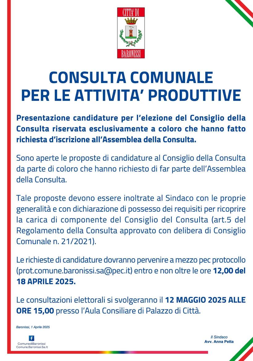 Immagine: Consulta attività produttive