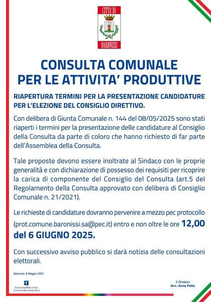Immagine: Consulta commercio