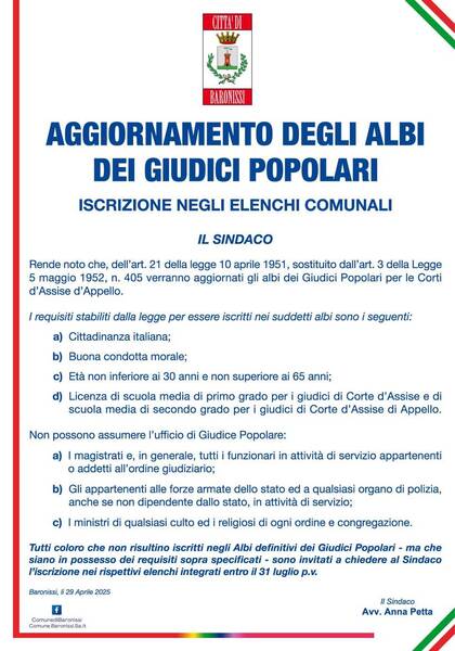 Immagine: Giudici Popolari