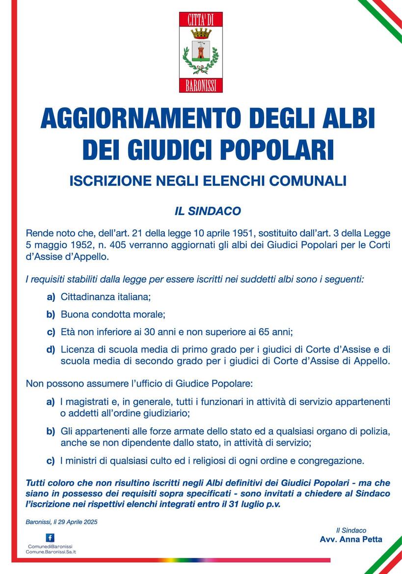 Immagine: Giudici Popolari