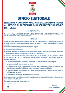 Iscrizione Albo Scrutatori