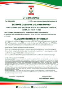 MANIFESTO CATASTO INCENDI 2026